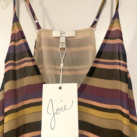 Joie Silk Colorful Maxi Dress Size S, NWT - Picture 2 of 3